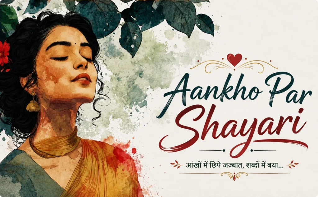 Aankho Par Shayari
