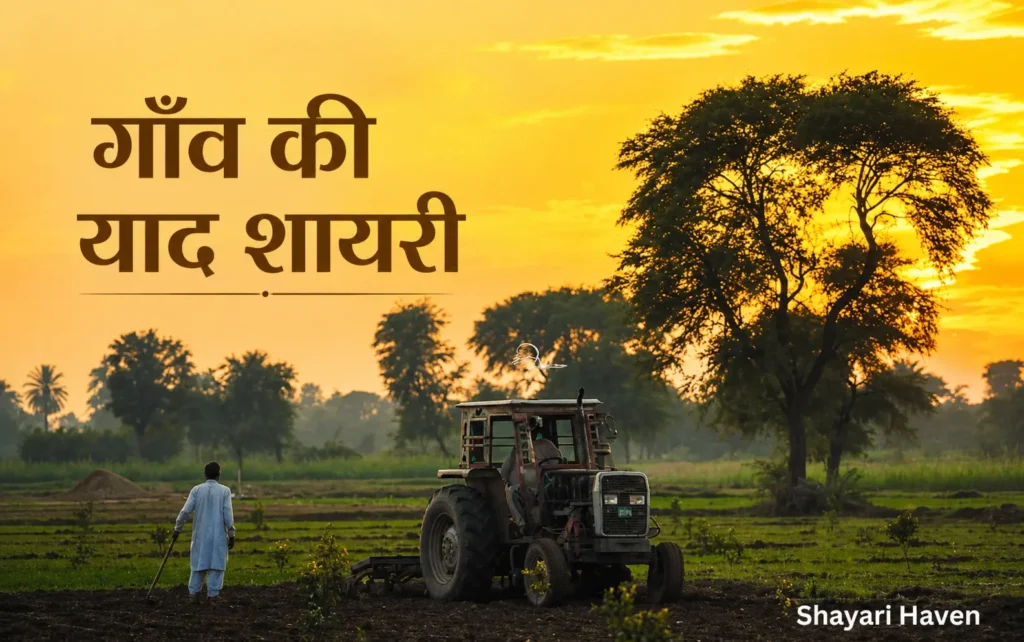 गाँव की याद शायरी
