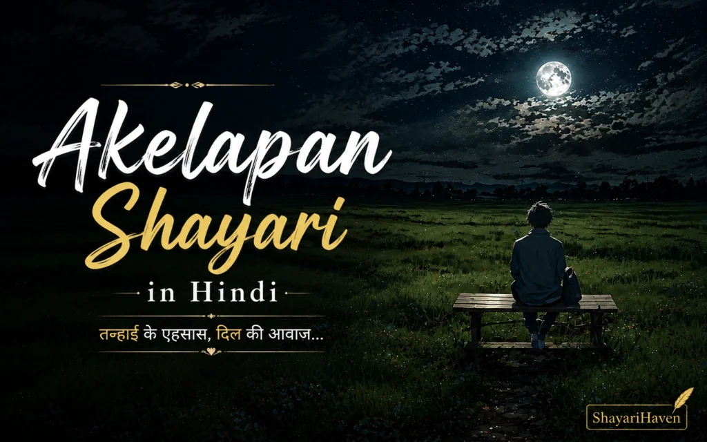 80+ Sad Powerful Akelapan Shayari in Hindi: Heart-Touching Shayari | shayarihaven Akelapan Shayari in Hindi