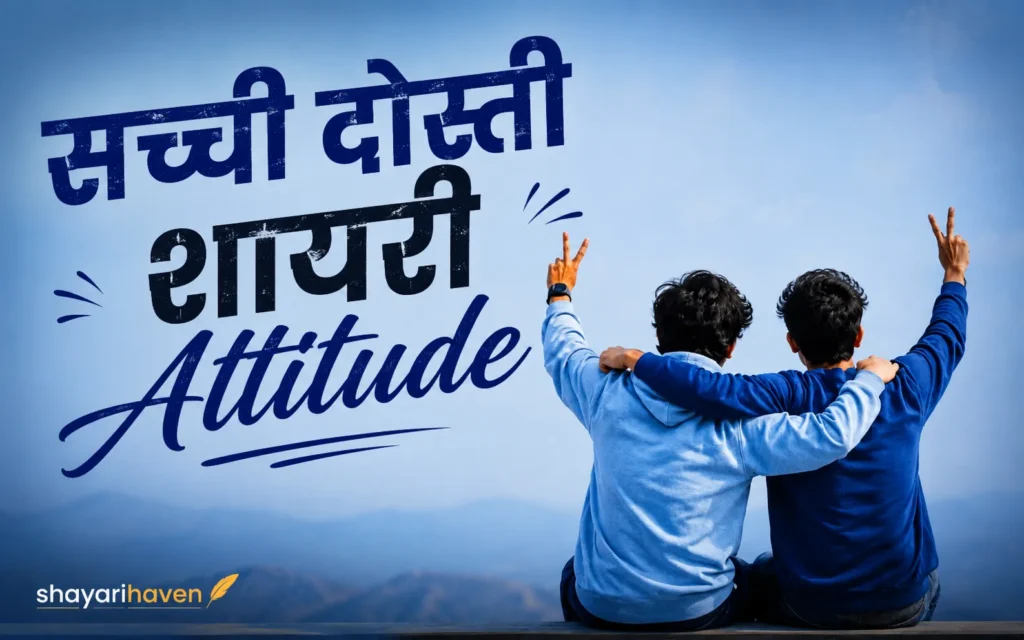 सच्ची दोस्ती शायरी Attitude