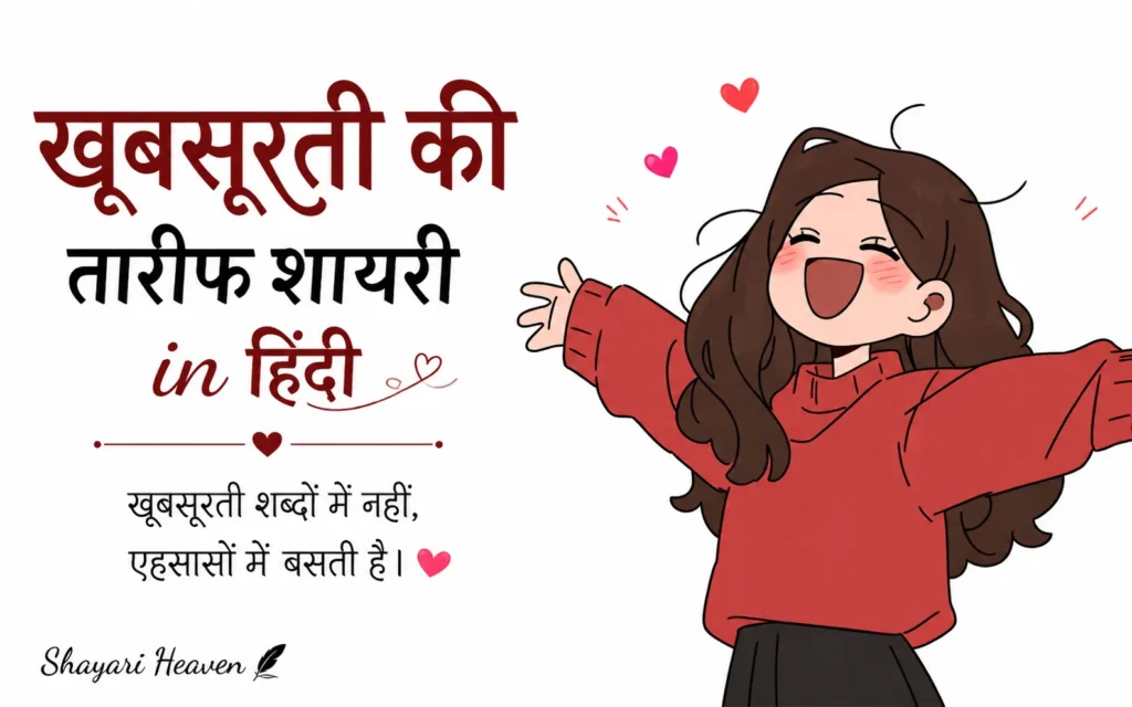 khubsurti ki tareef shayari in hindi
